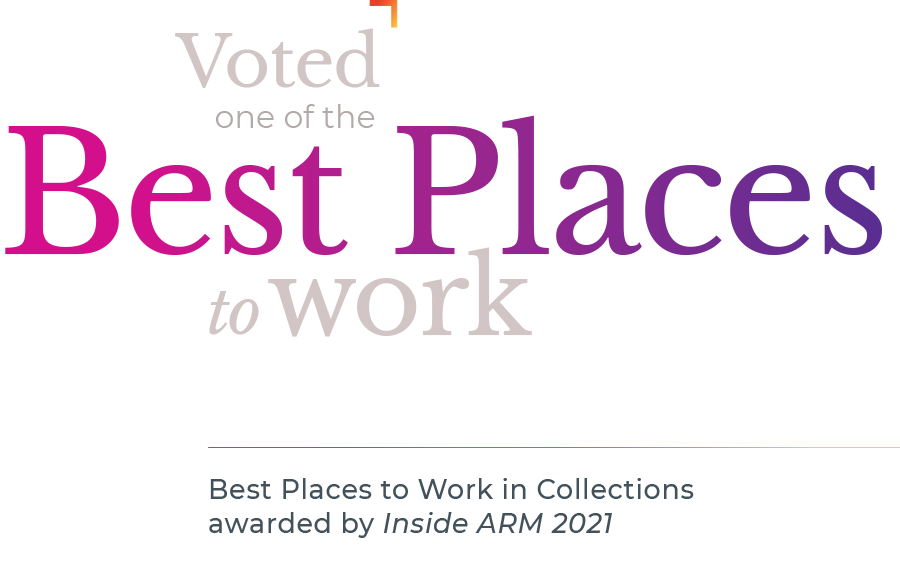 Awarded by Inside ARM 2021: One of the Best Places to Work in Collections